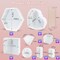 LET'S RESIN 8Pcs Resin Molds Silicone,Deep Epoxy Resin Molds for Flower Bouquet Preservation,Large Silicone Molds for Resin Casting Craft Including Square Hexagon Heart Resin Mold